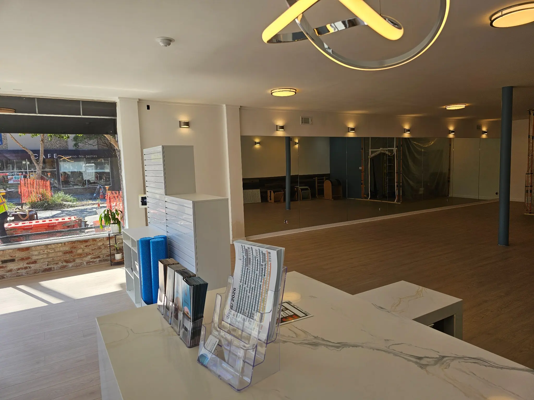 Geary Studio reception and training floor